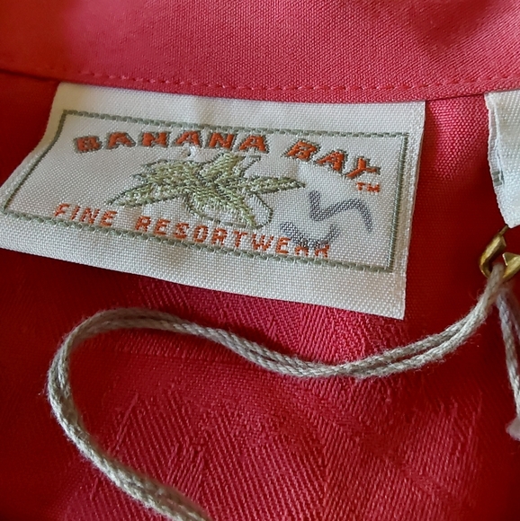 🌺 NWT Banana Bay 2 Piece Silk Shirt/Pants Set - Picture 8 of 16